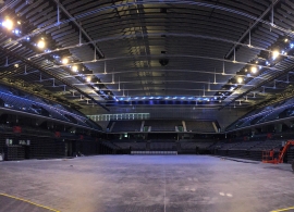 Así cambia Navarra Arena para acoger a Cirque du Soleil