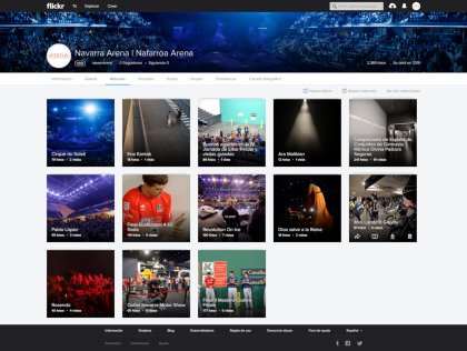 Navarra Arena estrena nueva red social: Flickr