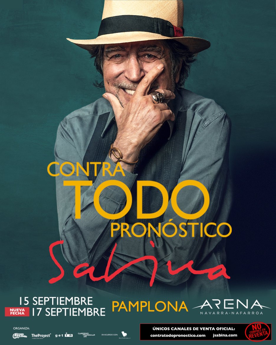 JOAQUÍN SABINA Agenda Navarra Arena