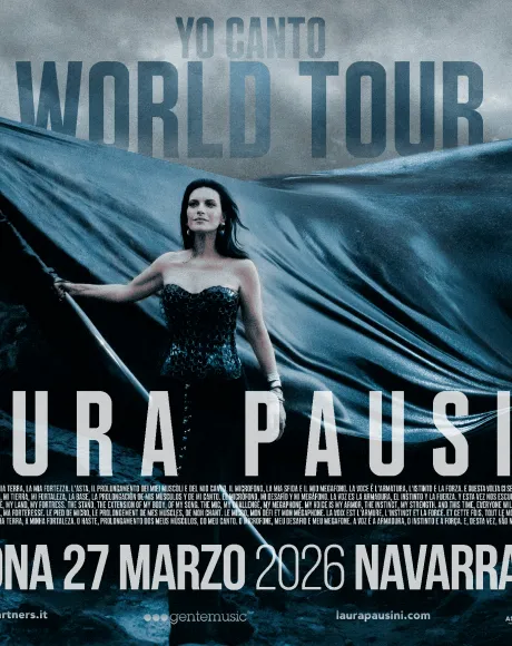 Laura Pausini en Navarra Arena el 27 de marzo de 2026