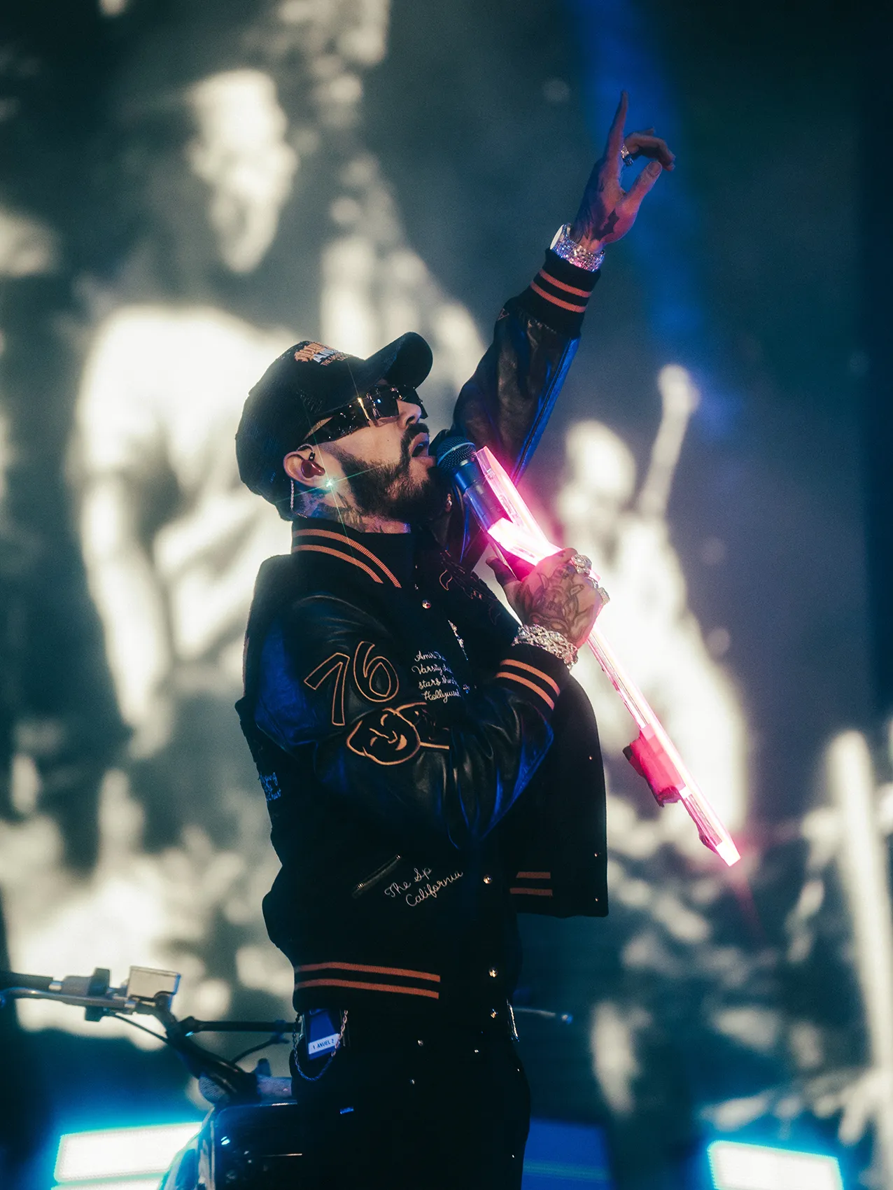 Imagen de Anuel AA en concierto