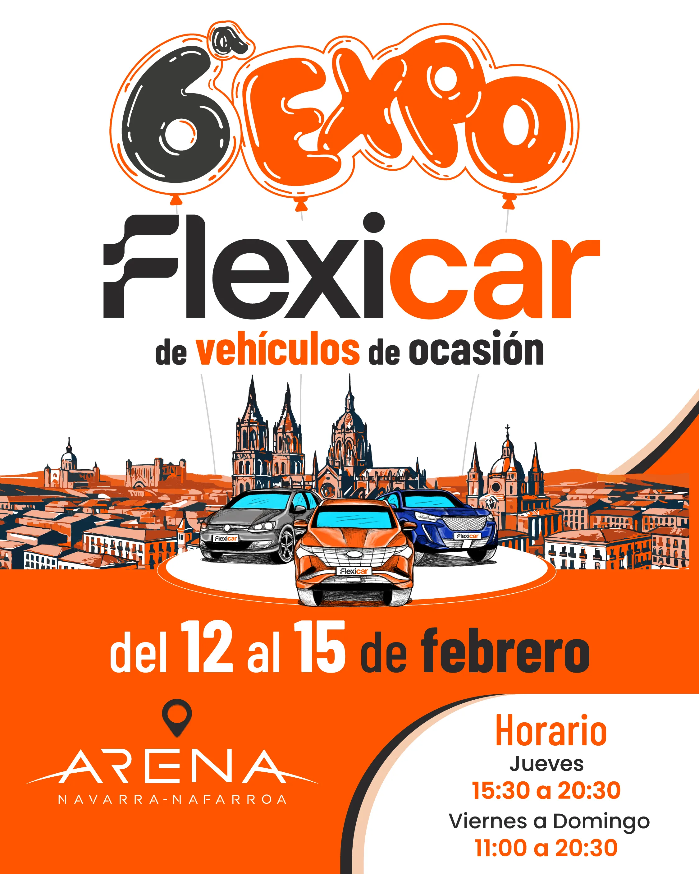 6º Expo Flexicar en Navarra Arena del 12 al 15 de febrero