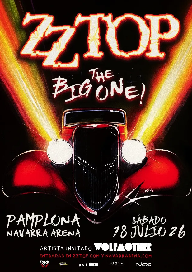 ZZ Top + Wolfmother el 18 de julio en Navarra Arena